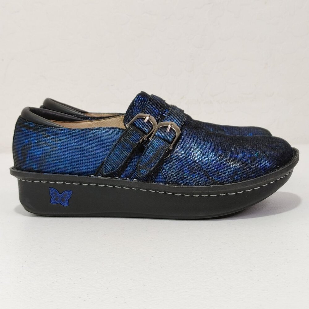 Alegria Allí Blue Twist Leather Loafer / Slip On Shoes Women's Size 40EU